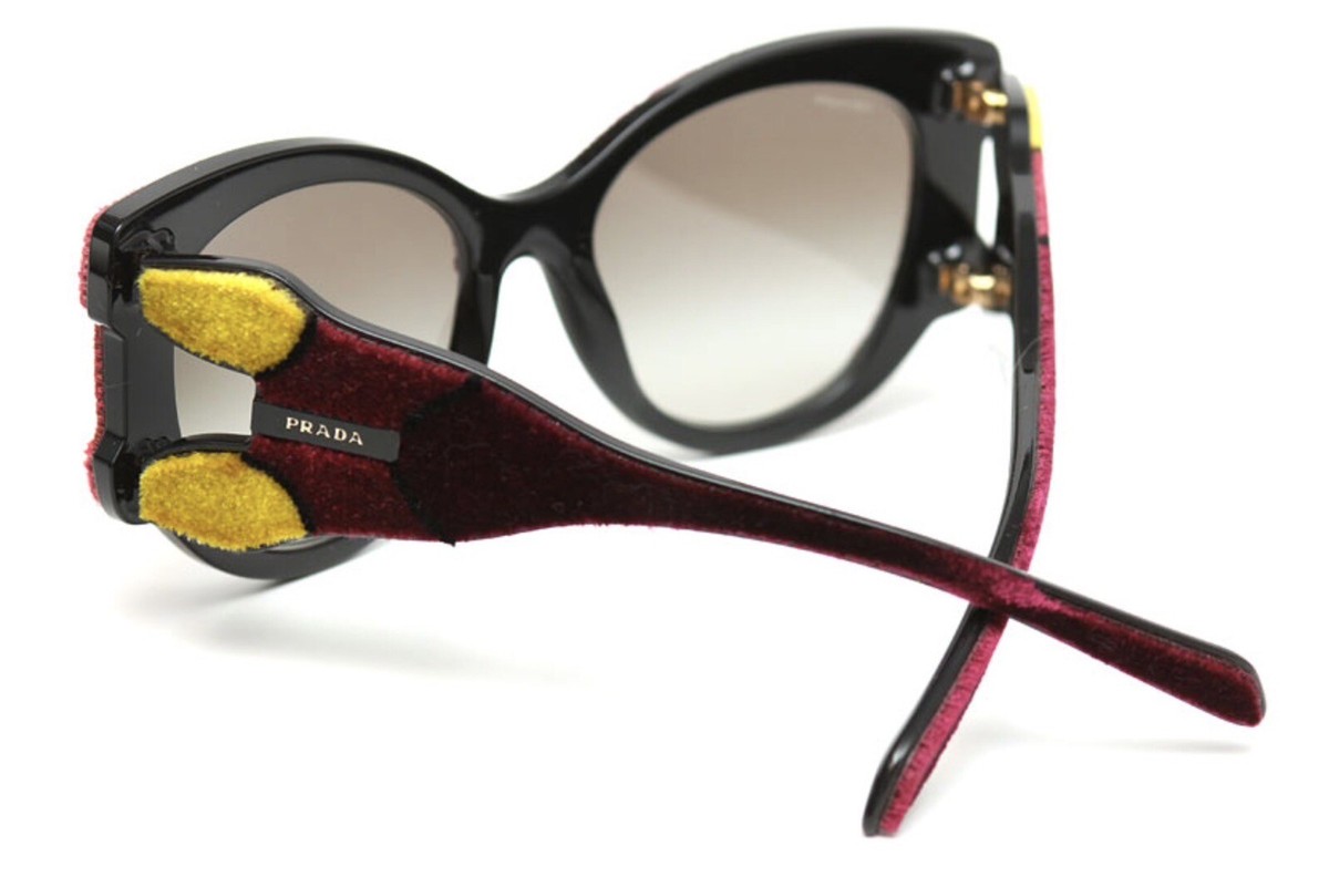 Rare PRADA Ladies TAPESTRY VELVET SUNGLASSES / SPECIAL PRADA 