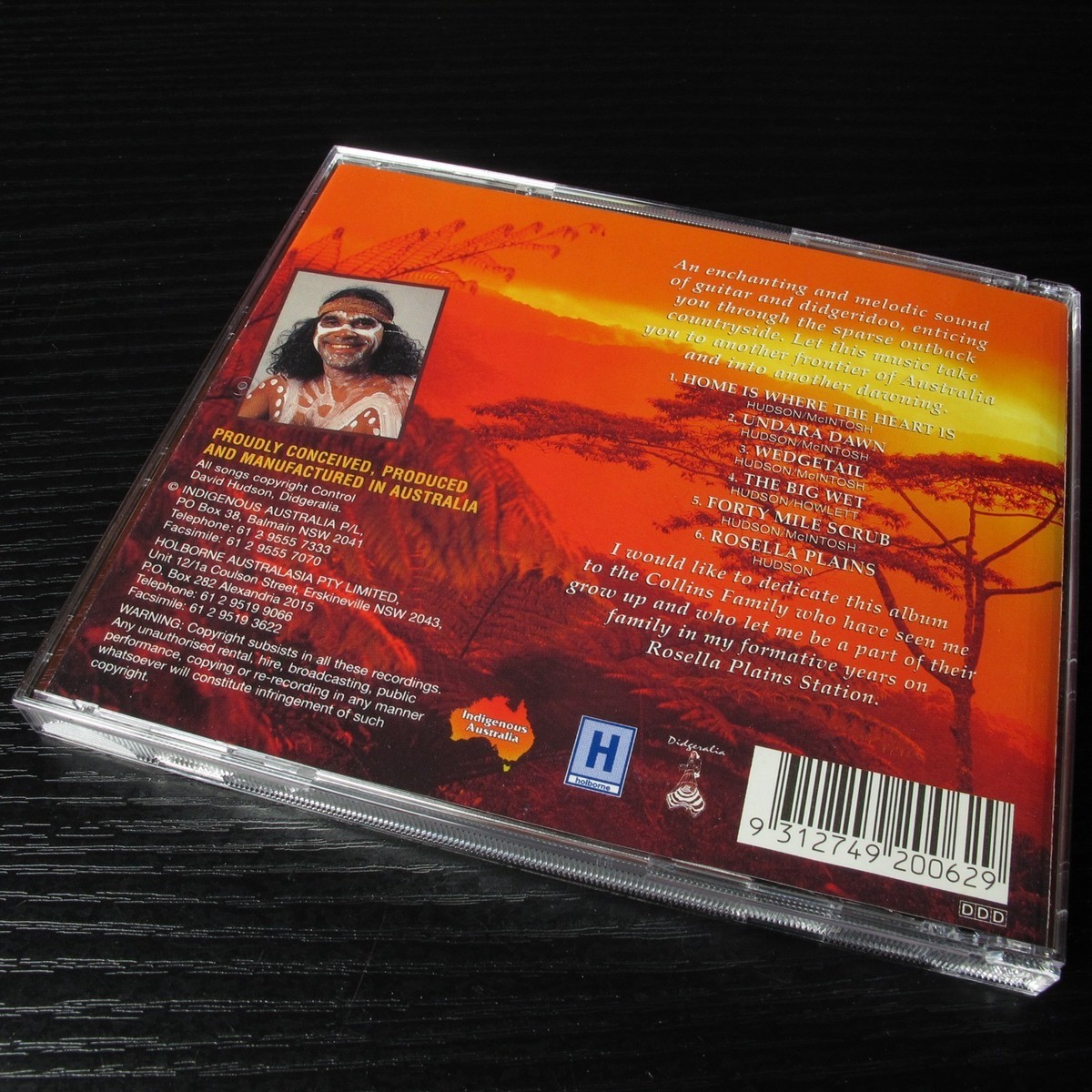 David Hudson - Undara Dawn AUSTRALIA CD Aboriginal World Music