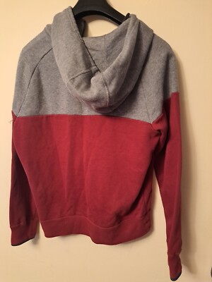 nike grey red hoodie