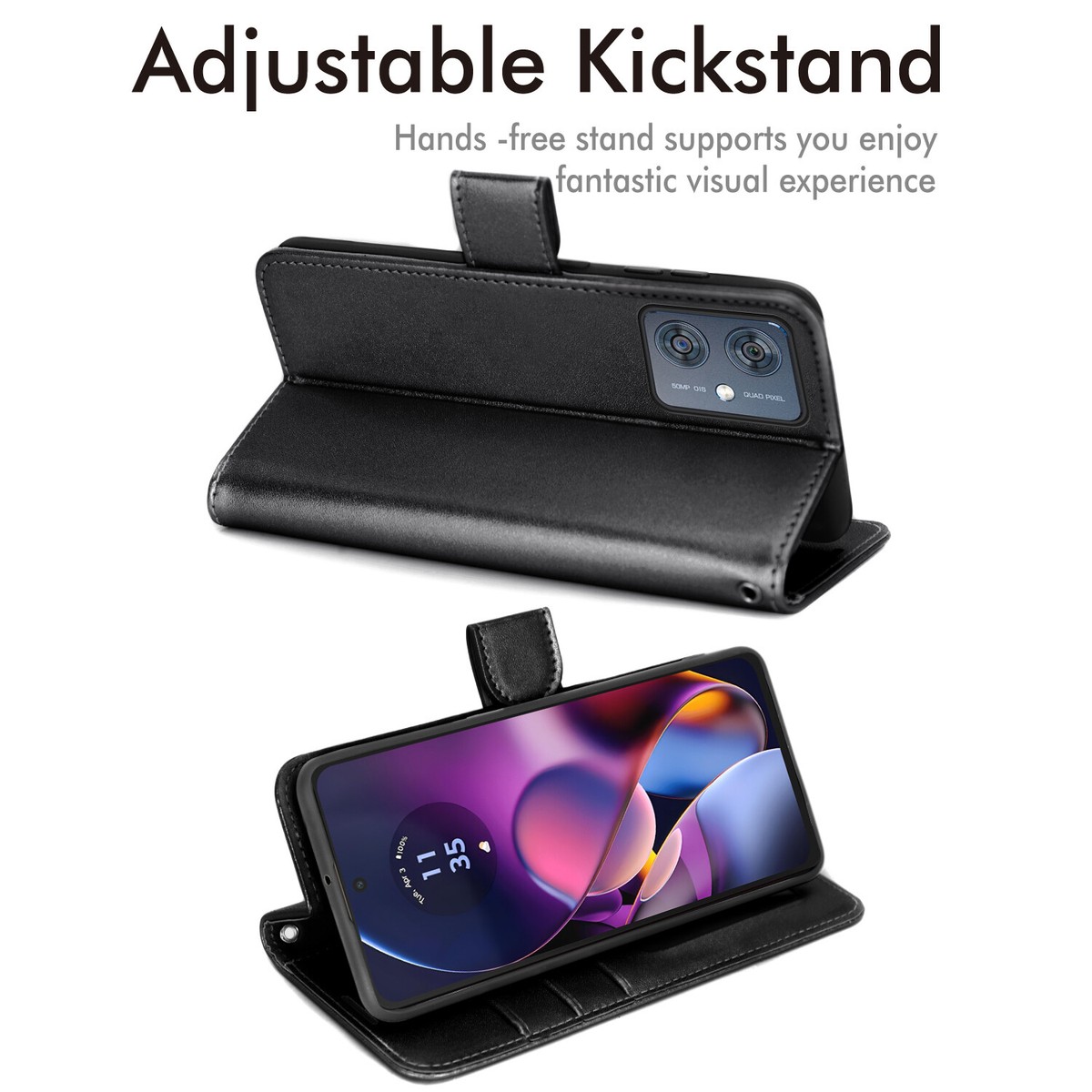 TANYO Cover Custodia Folio in Pelle per Vivo Y70 Premium PU/TPU