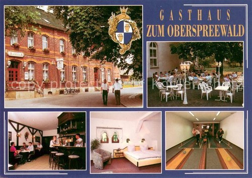 73648636 Neu Zauche Gasthaus zum Oberspreewald Bar Zimmer Kegelbahn Terrasse Neu