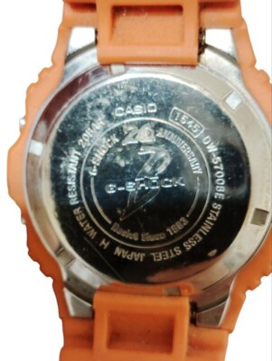Casio G-Shock DW-5700BE Beams Collaboration Orange Resin