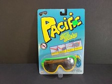 Vintage 1987 Sun Slicks Yellow Kids Sunglasses One Piece Lens New In Package