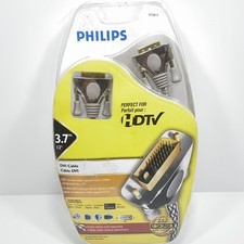 Philips HDTV DVI - 24k Gold Plated Connectors 12 foot Cable  P72812 New/Sealed