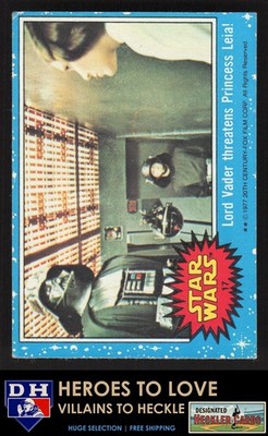 1977 Topps Star Wars Lord Vader threatens Princess Leia! #17