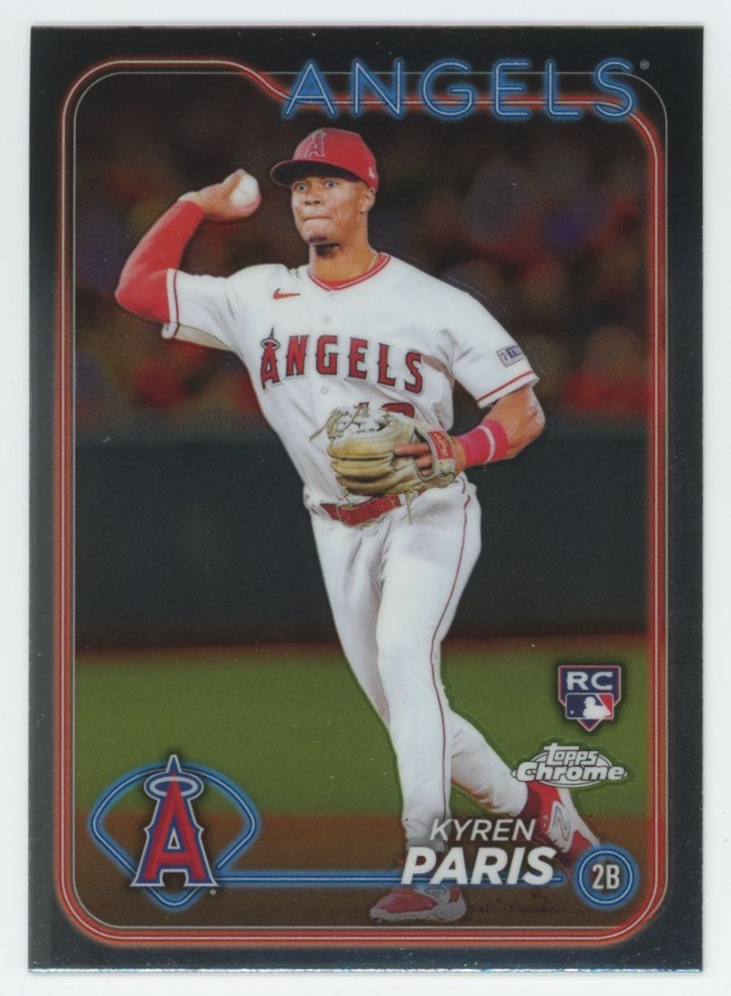 2024 Topps Chrome Kyren Paris Rookie Los Angeles Angels #151