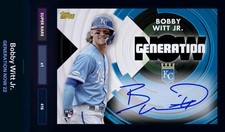 2022 Bunt Digital Topps Generation Now Bobby Witt Jr Rookie SP Auto 