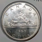 1965 80% Silver Canadian Canada Silver Dollar UNC