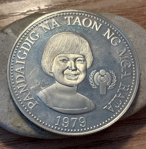 Philippines 1979 FM 50 Piso Silver Year of the Child Proof
