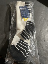 New Boys Old Navy Performance Basketball Socks 3 pairs WHITE BLACK Soccer Crew