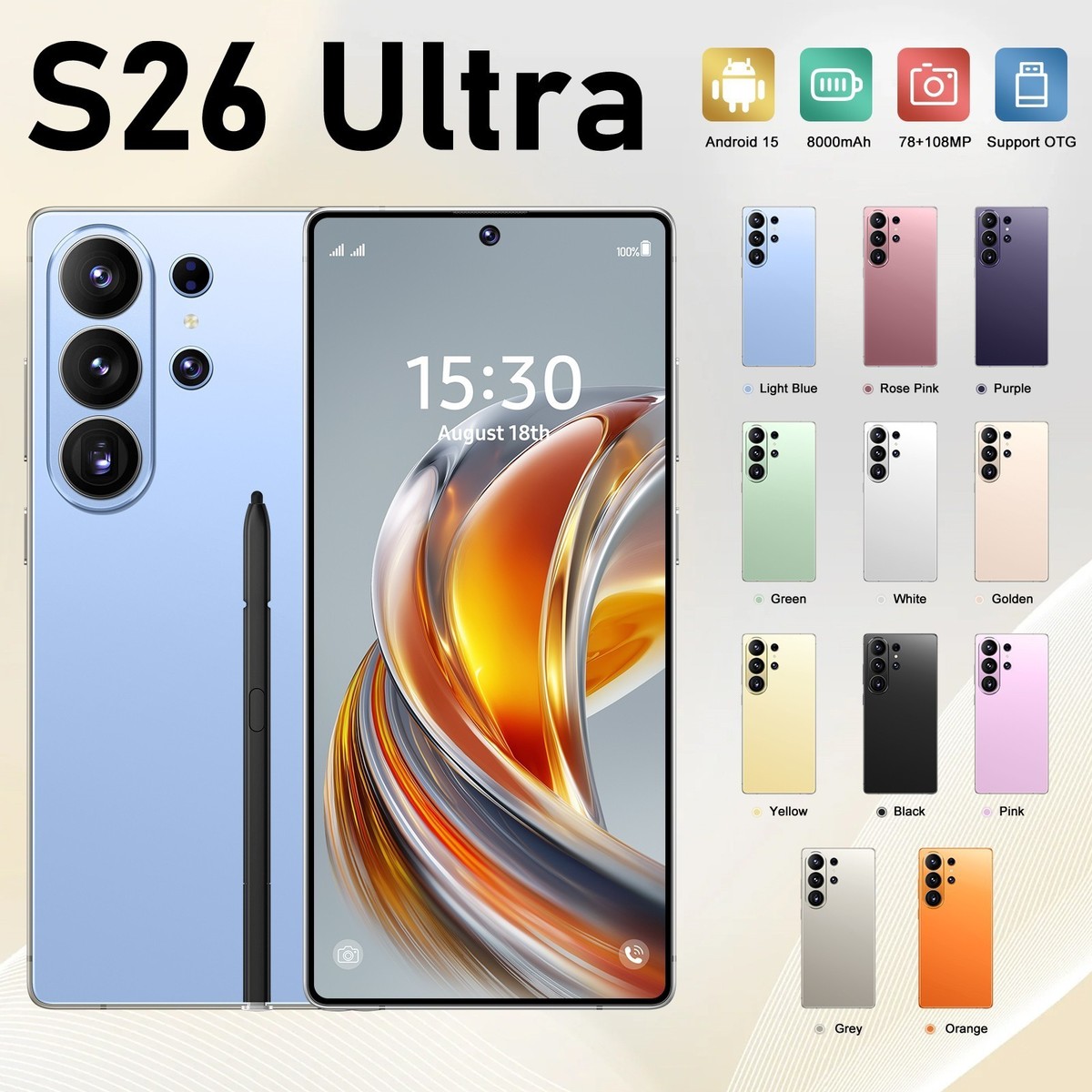 S26 Ultra 5G Smartphone 7.3