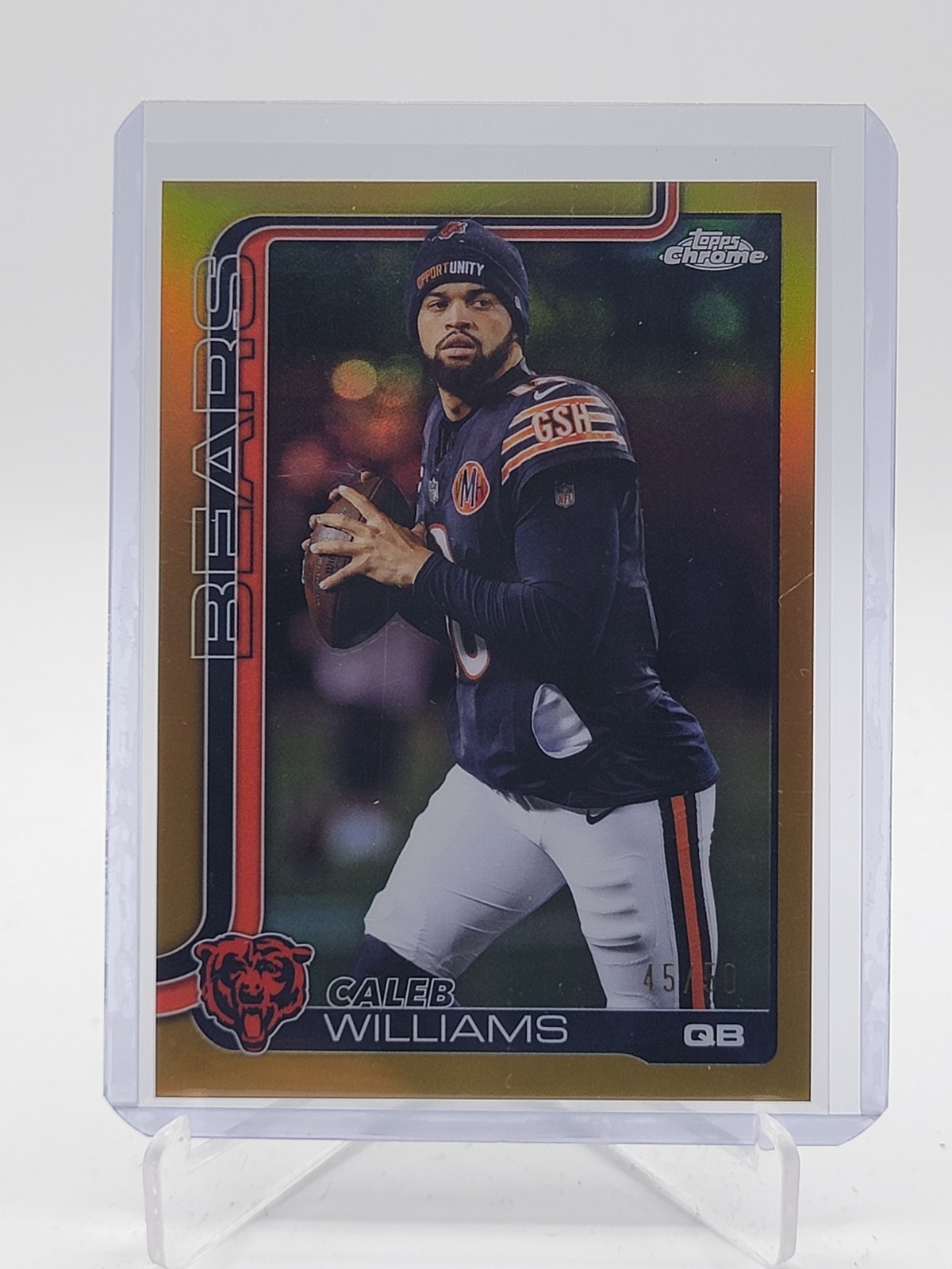 CALEB WILLIAMS 2025 TOPPS CHROME GOLD REFRACTOR VARIATION /50 Q4508
