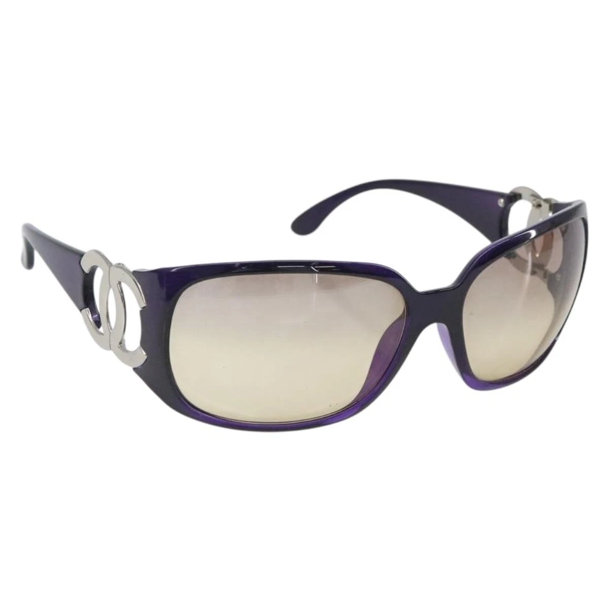 CHANEL Purple Plastic Frame Sunglasses for Women for sale | eBay display picture 3