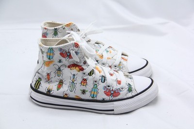 Chuck Taylor Converse High Top Shoes Kids Size 1 A Bug's World Science Sneakers