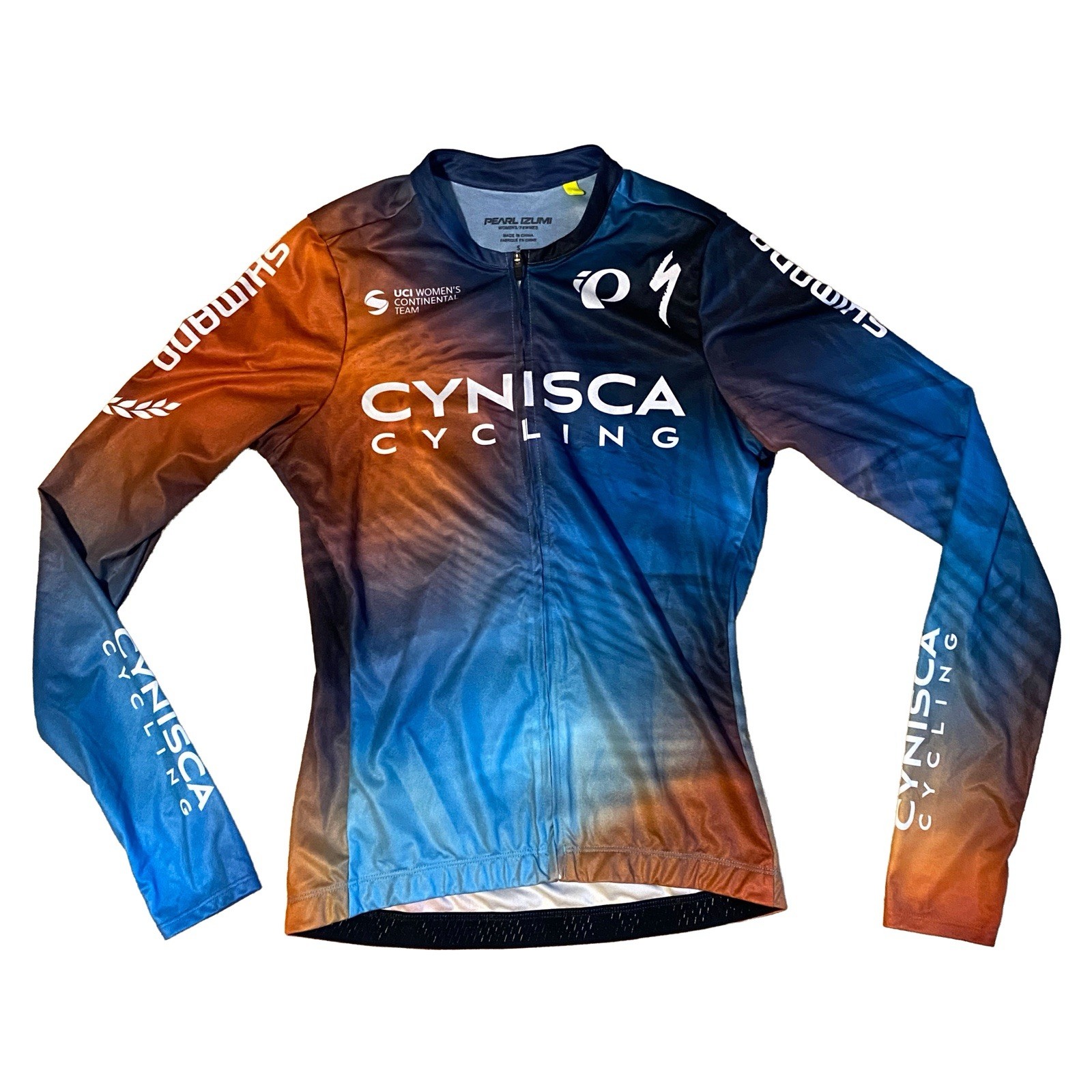 Camiseta deportiva para mujer Pearl Izumi Cynisca Pro Light LS 2025, azul marino, talla S usada en excelente estado