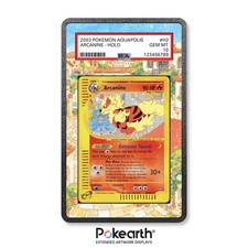 Arcanine H2/H32 - Case con Artwork Esteso per Carte Gradate custodia