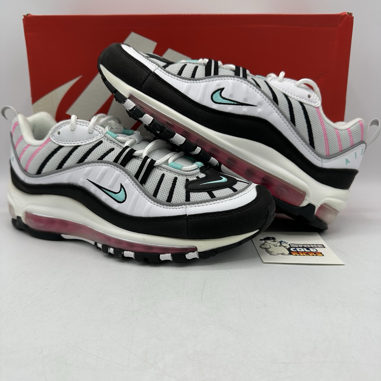 Nike Air Max 98 White Hyper Pink NIB Size 8 Women АН6799 065 | eBay