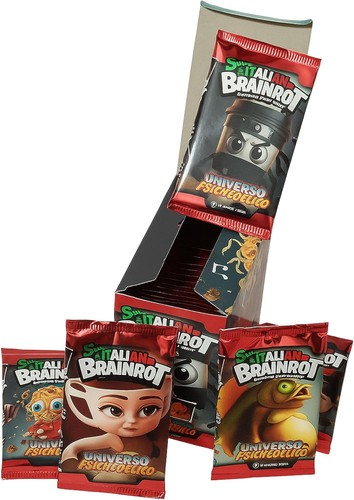 BRAINROT BOX 24 Buste con 7 CARTE Universo Psichedelico ITALIANO SKIFIDOL - Imagen 2 de 3