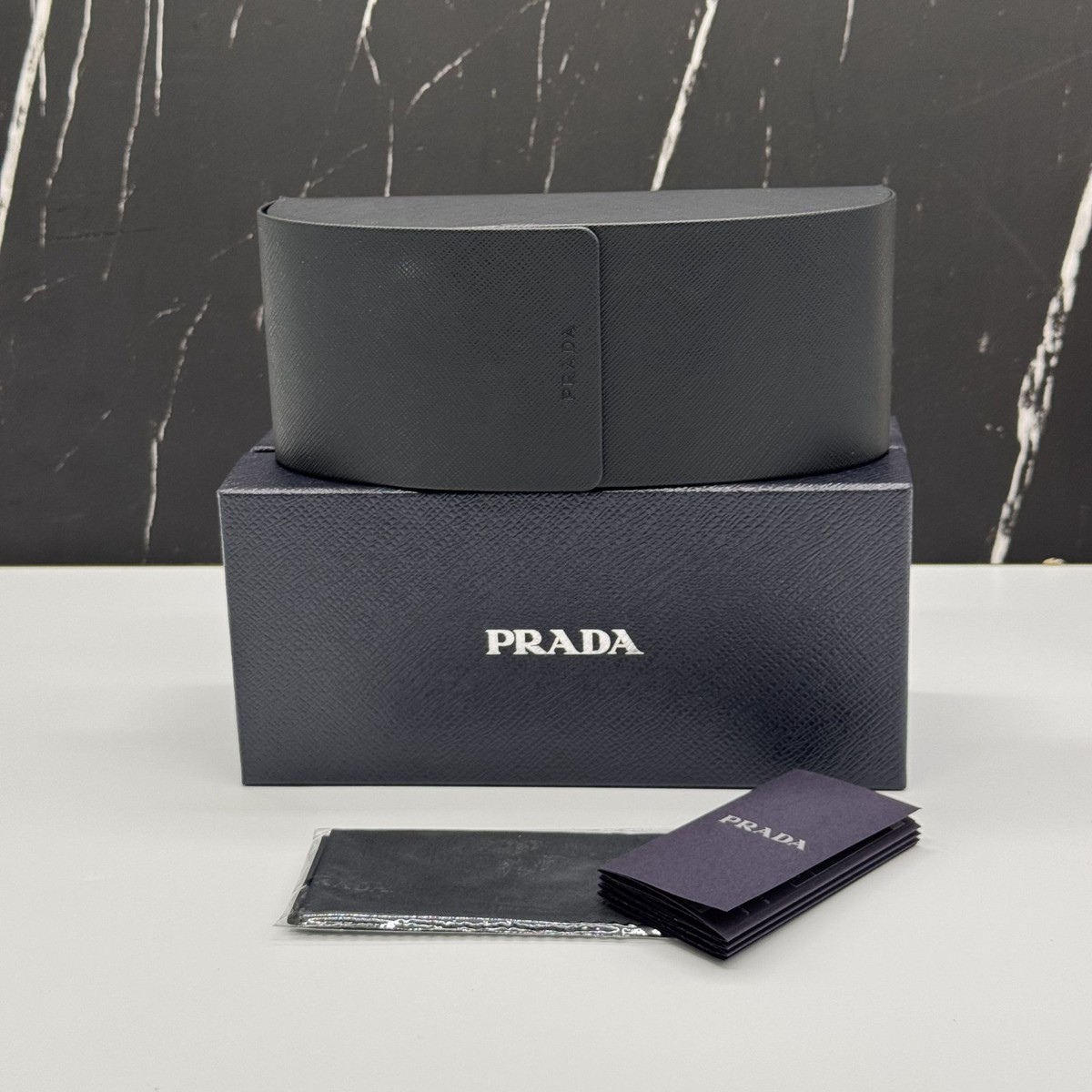 NEW PRADA PR08YS 15S5Z1 SUNGLASSES PR 08YS 15S5Z1 BLACK 