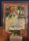 2025 Bowman Chrome Prospect Autographs Leah Macy Red Lava Norte Dame /5 RARE!!