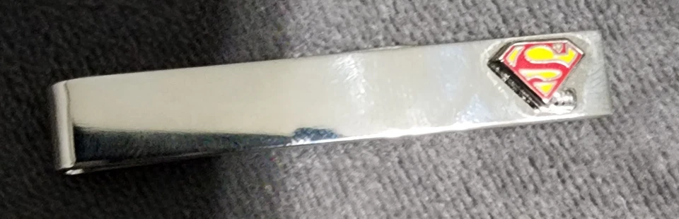 New! CufflinksInc Superman Hidden Message Tie Bar - Image 3 of 4