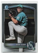 2025 Bowman Draft Chrome Prospects Ryan Sloan #BDC-94 Seattle Mariners