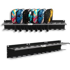 Pickleball Paddle Rack, 12-Paddle Holder, Multiple Racks are Spliced to Achie...