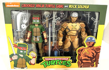 NECA TMNT Crooked Ninja Turtle Gang Rock Soldier Figures SEALED