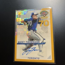 2025 Panini Prospect Edition RICKY TIEDEMANN FOTL GOLD PANDORA AUTO #'d /3 (CL8)