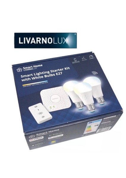 Kit de inicio de iluminación Smart Home Livarno Lux con 3 bombillas E27 App Control