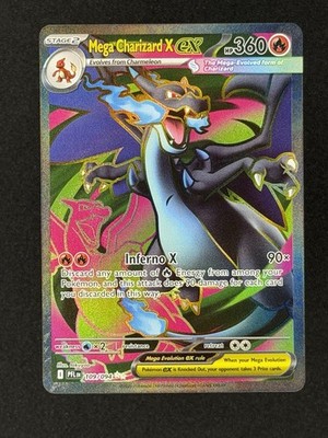 Mega Charizard X ex 109/094 Me02: Phantasmal Flames Pokemon
