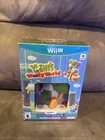 New Boxed Yoshi's Woolly + World Green Yarn Yoshi Amiibo Nintendo Wii U Game