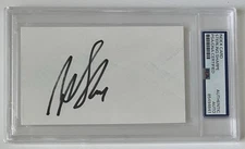 Sterling Sharpe Green Bay Packers HOF Signed Autographed Index Card - PSA/DNA