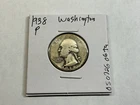 1938 P Washington 90% Silver Quarter Key Date from Philadelphia Mint 050726 06ta