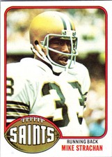 1976 Topps #353 Mike Strachan New Orleans Saints Football Card RC 
