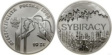 POLAND 10 Złotych 2008 PROOF, Syberian Exiles , 0.4205 oz ASW, 32 mm