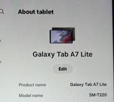 Samsung Galaxy Tab A7 Lite 8.7 Inches Screen.