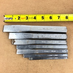 Craftsman USA Chisel Set 7/8" to 1/4 in 7 Pc 42976 42975 42974 42973 42972 42971