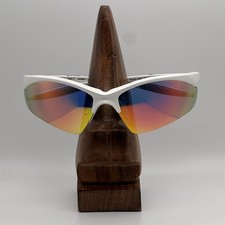Ironman Triathlon White Red RV ACA Sports Sunglasses with Mirrored Lenses