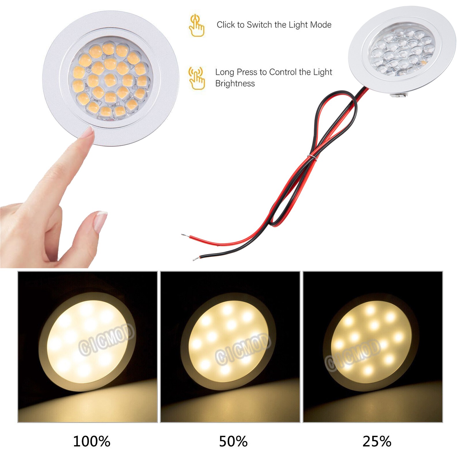 12V LED Spot Lights Camper Van Motorhome Boat RV Caravan Interior Ceiling Lights