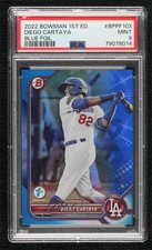 2022 Bowman 1st Edition Blue Foil /150 Diego Cartaya #BPPF-103 PSA 9 MINT 0j99