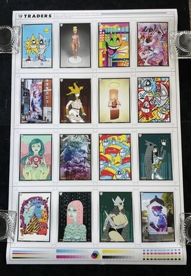 Traders Artist Trading Cards Press Proof Sheet El Pez Jason Freeny Mark Bode