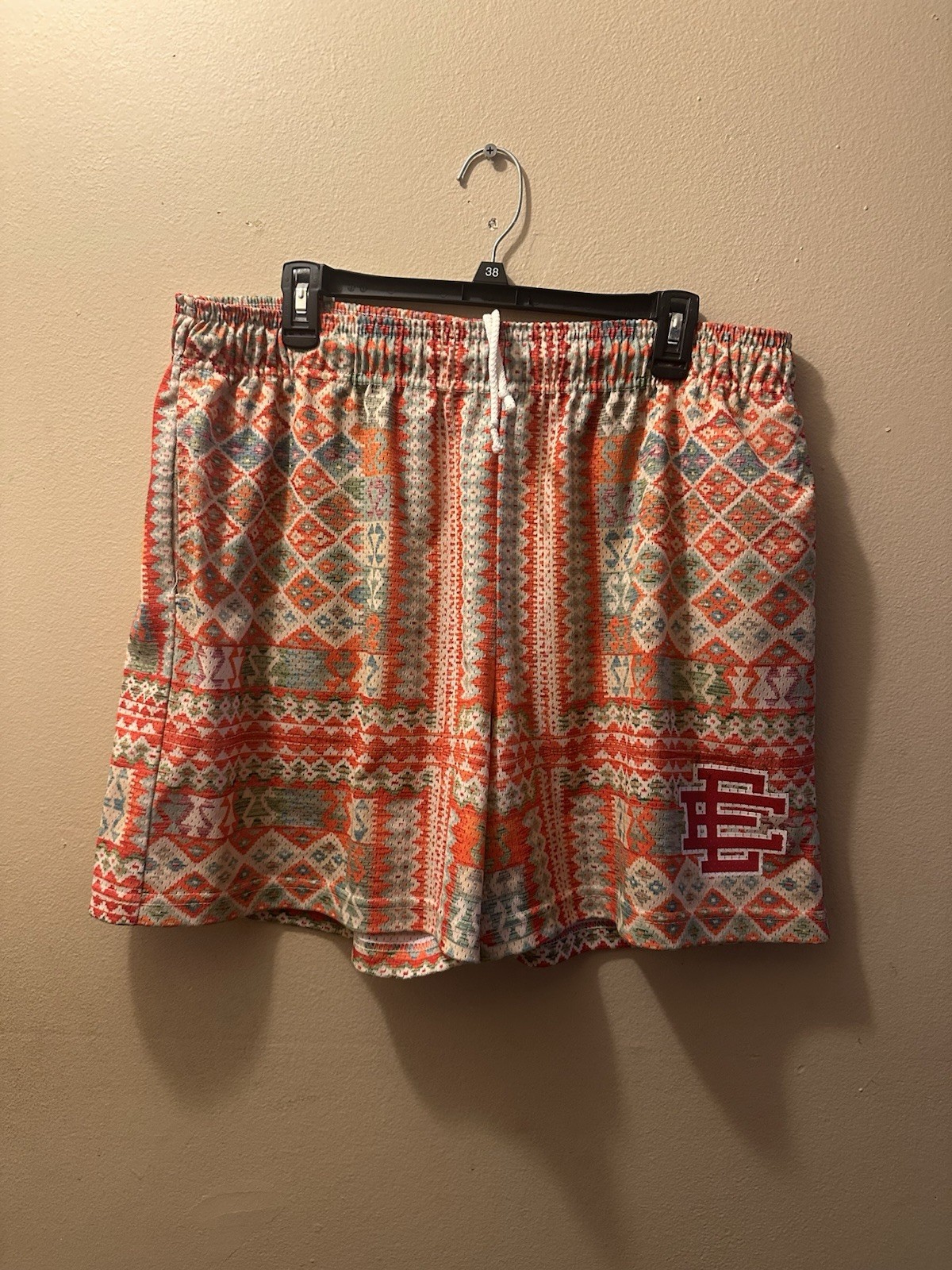 Eric Emanuel Rug Basic Short Orange Size XXL USED - image 1