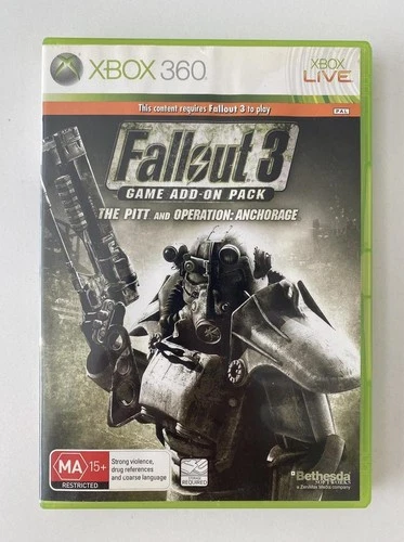 Fallout 3 Game Add-on Pack The Pitt and Operation Anchorage Xbox 360 GC PAL