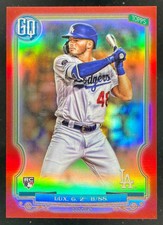 2020 Topps Gypsy Queen Chrome Box Toppers Red Refractor #174 Gavin Lux RC /5