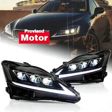 Projector FULL LED Headlights Clear For 2006-13 Lexus IS250 IS350 ISF Sedan Sets