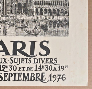 Albert DECARIS — Albert DECARIS - Affiche originale exposition en lithographie - Annecy 1976 — vue 3 sur 5