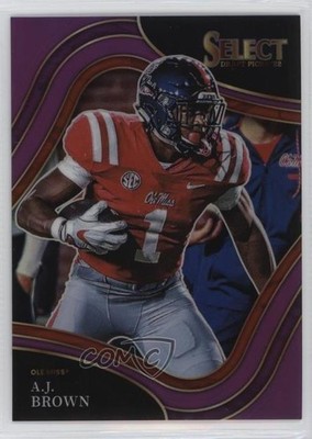2022 Panini Select Draft Picks Field Level Purple Prizm 44/75 AJ Brown #157 0ud4