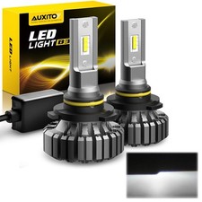 2X AUXITO 9012 HIR2 Headlight LED Bulbs Lamp High & Low Beam 6500K Bright White