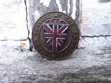 Vintage WW1 Canadian / CEF For Service At The Front Enamel badge numbered.